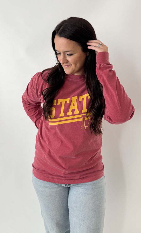 State Red Long Sleeve