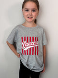 Grey Lancer Stripes Youth Short Sleeve