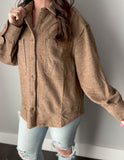 Mocha Ribbed Jacket