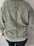 Dark Olive Ribbed Top