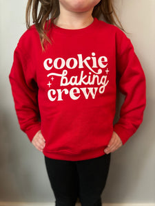 Cookie Baking Crew Red Crewneck
