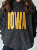 Youth Iowa Leopard Hoodie