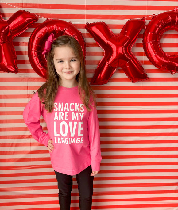 Language Pink Snacks= Love Language (Pink) – Lee & Louise Tee's