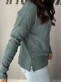 brushed ribbed sweater