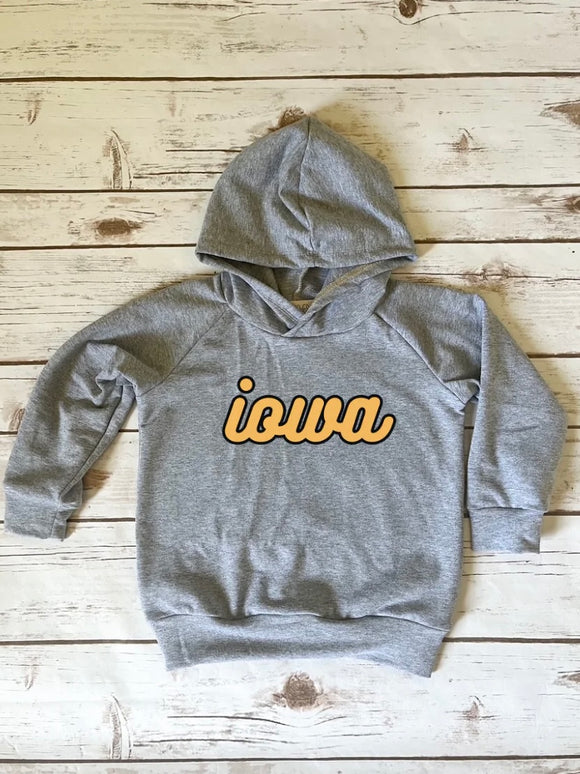Grey Iowa Hoodie