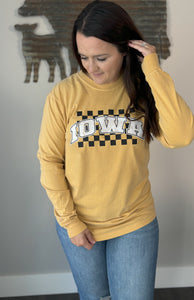 Iowa Checkered Long Sleeve