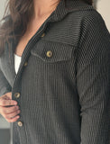 Charcoal Ribbed Jacket