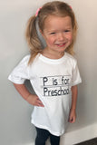 P is for Preschool NO MARKERS