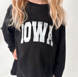 Youth Iowa Black Long Sleeve