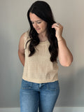 Open Knit Cotton Top
