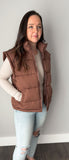 Chocolate Puffer Vest