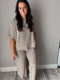 Striped Ribbed Set