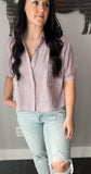 Cropped Spring Button Top