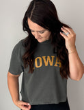 Cropped Boxy Iowa Tee