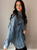 Washed Chambray Button Down