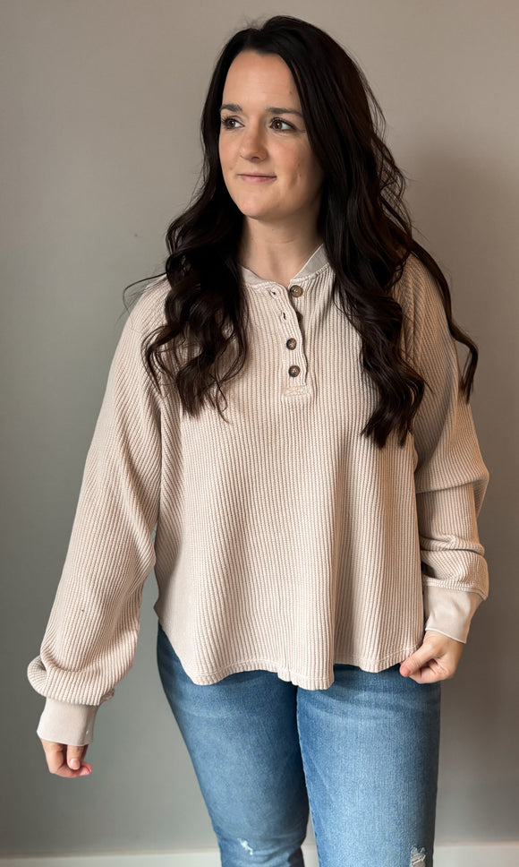 Mineral Washed Henley