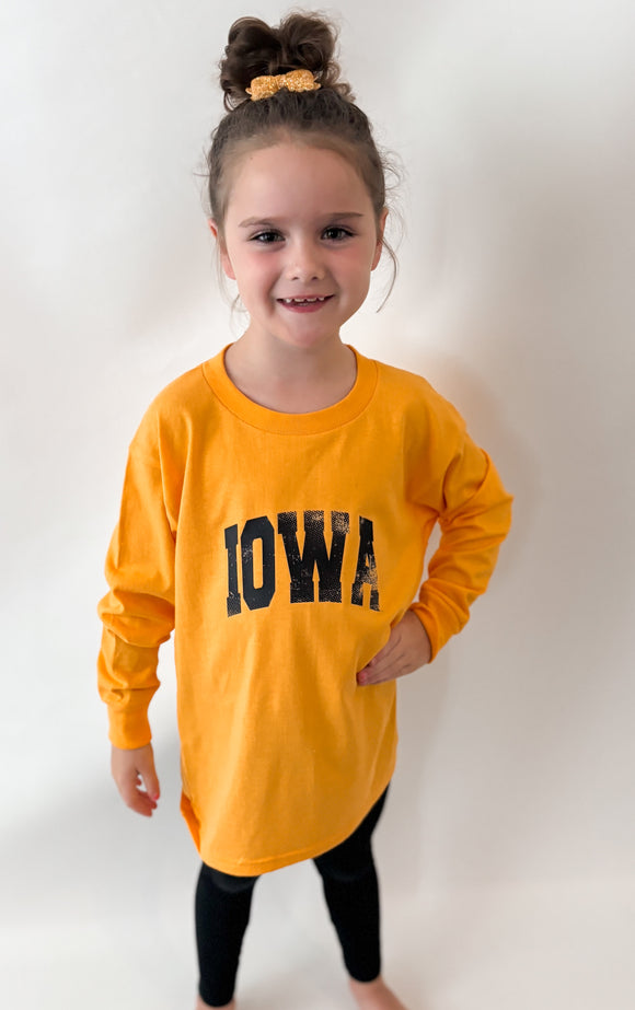 Youth Iowa Gold Long Sleeve