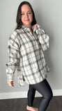 White Plaid Pullover