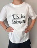 K is for Kindergarten NO MARKERS