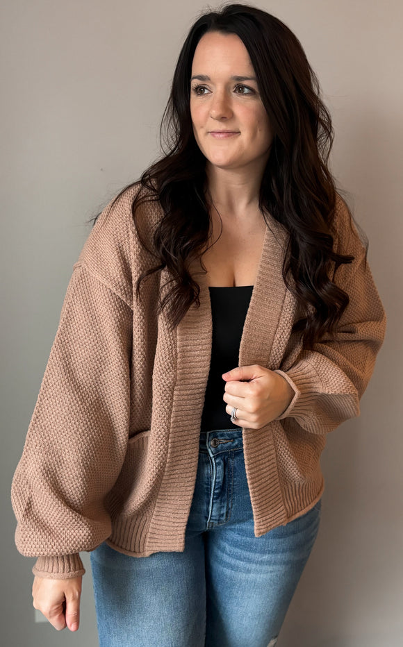 Oversized Chunky Knit Cardigan