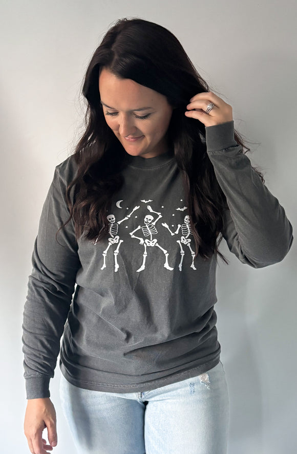 Adult  Skelly Long Sleeve