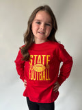 Youth State Football Long Sleeve