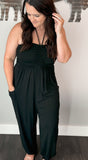 Ruched Halter Jumpsuit