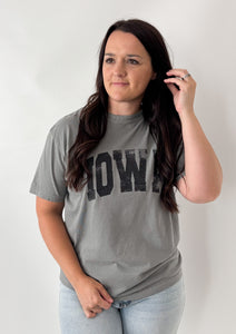 Iowa Grey Short Sleeve