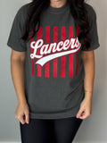 Lancer Stripes Dark Grey Tshirt
