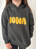 Youth Iowa Leopard Hoodie