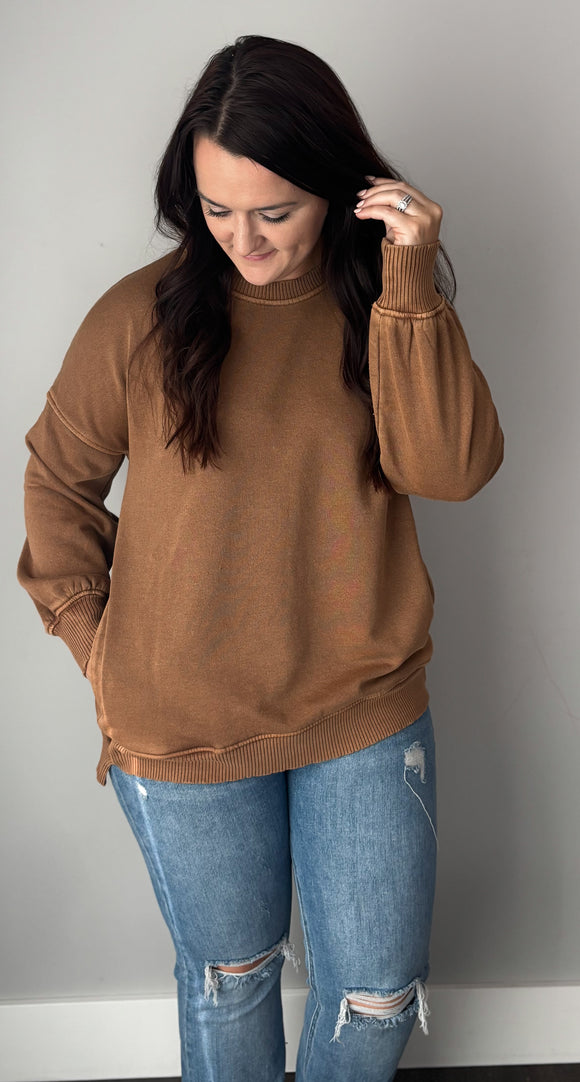 golden pocket pullover