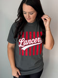 Lancer Stripes Dark Grey Tshirt