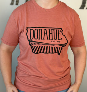 Adult Donahue T-shirt -Heather Redwood