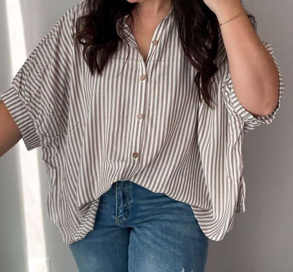 Oversized button up