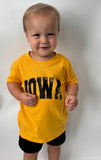 Youth Gold Iowa Short Sleeve