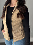 Khaki Puffer Vest