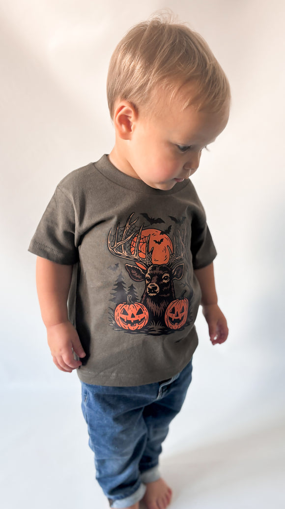 Deer Pumpkins Short Sleeve
