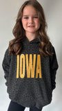 Youth Iowa Leopard Hoodie