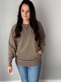 Brown Pocket Pullover