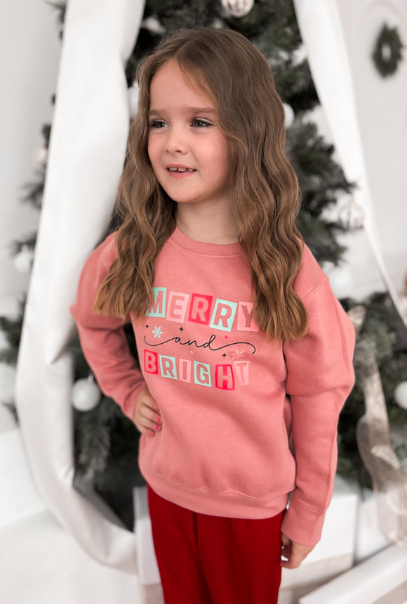 Merry & Bright Youth Crewneck