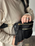Black Nylon Sling Bag