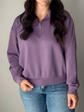 Eggplant Scuba Quarter Zip