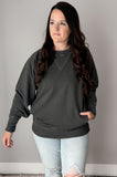 Charcoal Pocket Pullover