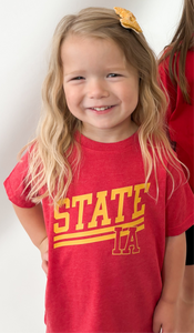 Youth State Red Short Sleeve