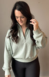 Dusty Sage Quarter Zip