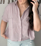 Cropped Spring Button Top