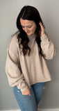 Mocha Oversized Top