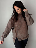 Dark Mocha Ribbed Top