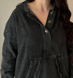 Washed Denim Pullover