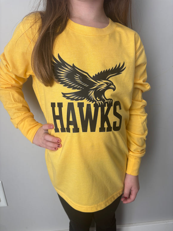 Youth Gold Hawk Long Sleeve